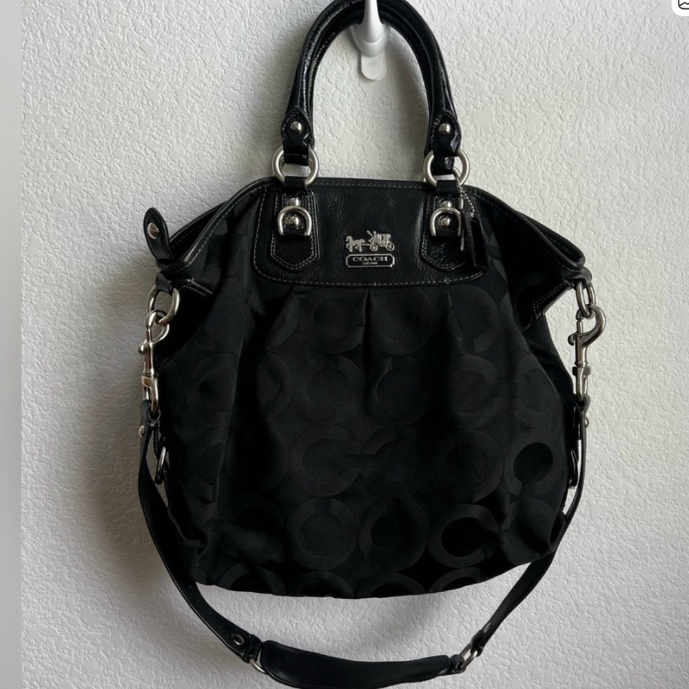 Coach Black Signature Shoulder Bag